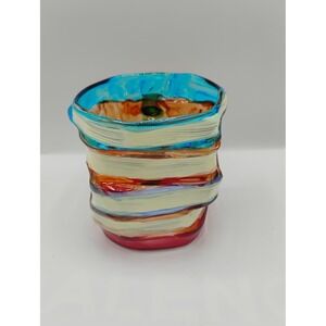 Unbranded 3D Book Cup Mug Unisex OS Multicolor Excellent Art Glass Stacked Books